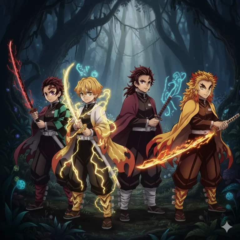 Demon slayer swords hashiras