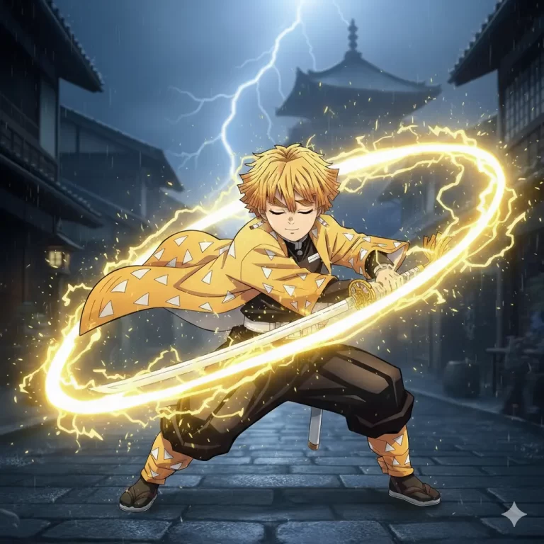 Demon slayer zenitsu zenitsu sword